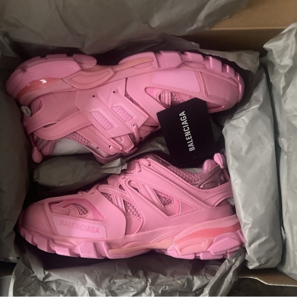 Balenciaga Vibrant Pink Athletic Sneakers